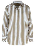Fay Green Cotton Blend Shirt Women