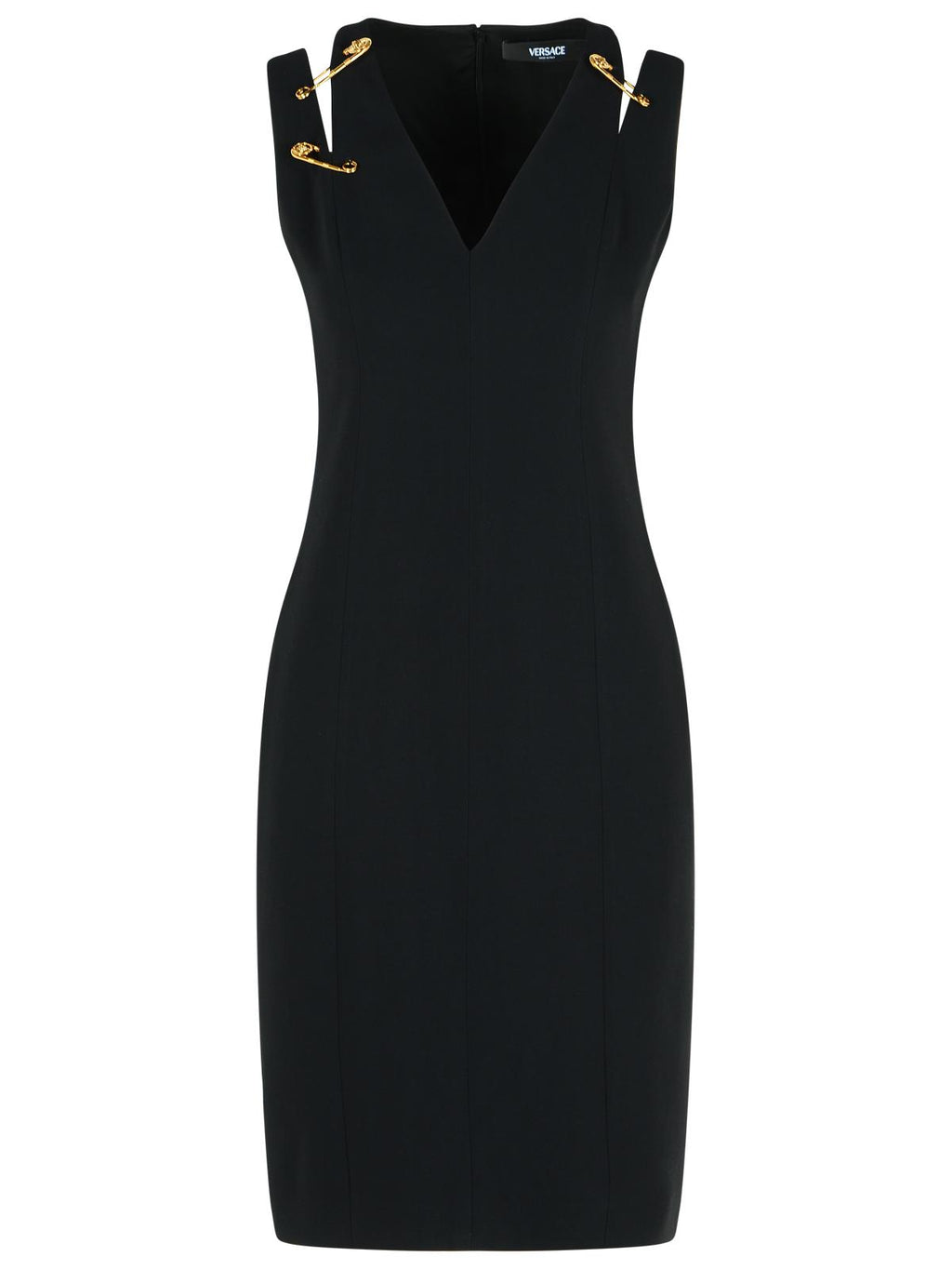 Versace Black Viscose Blend Dress Women