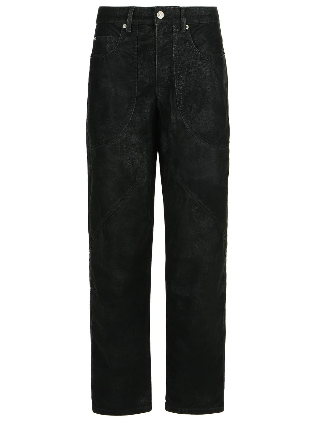 Isabel Marant Etoile 'Kelvina' Black Faux Leather Pants Women