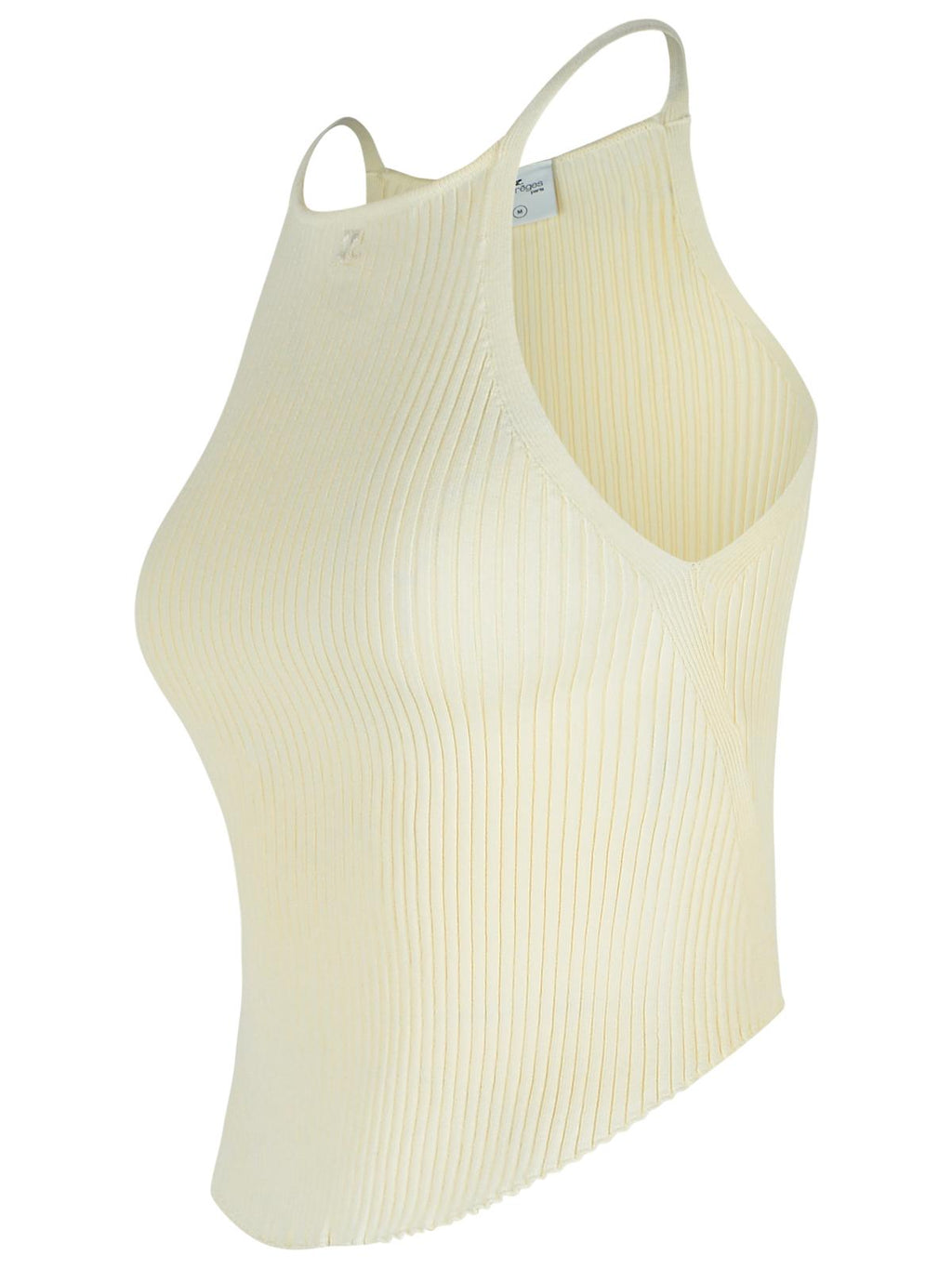 Courreges Ivory Viscose Blend Top Women