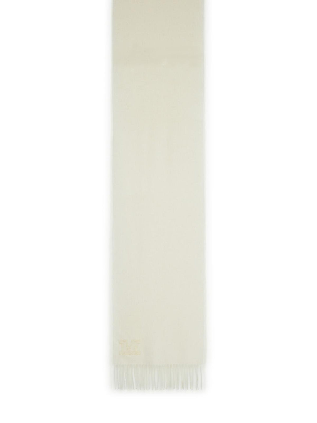 Max Mara 'Wsdalia' Optical White Cashmere Scarf Women