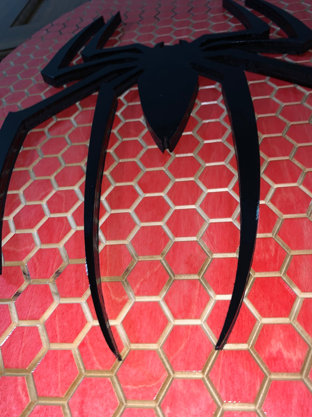 Spider-Man-Inspired Wall Art with LED Backlighting and Personalization