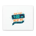 4AM Club New Year Graphic Canvas | Holiday Party Novelty, Festive New Year Decor