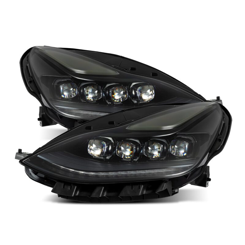 AlphaRex 17-22 Tesla Model 3/20-23 Model Y NOVA LED Proj Headlights Alpha-Blk w/Actv Lgt & Seq.Sig 880859 *Discontinued