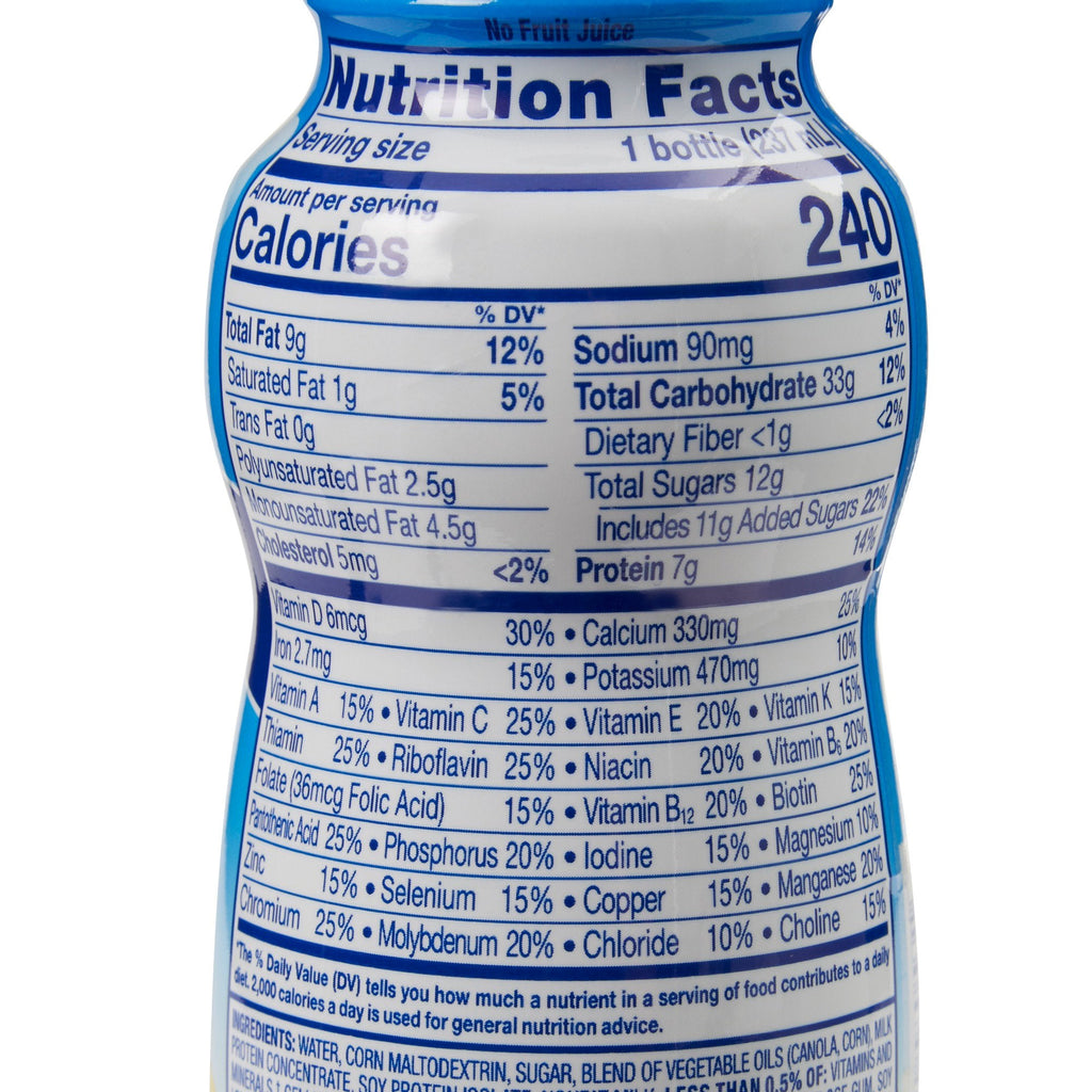 PediaSure® Grow & Gain Banana Shake, 8-ounce bottle 58052