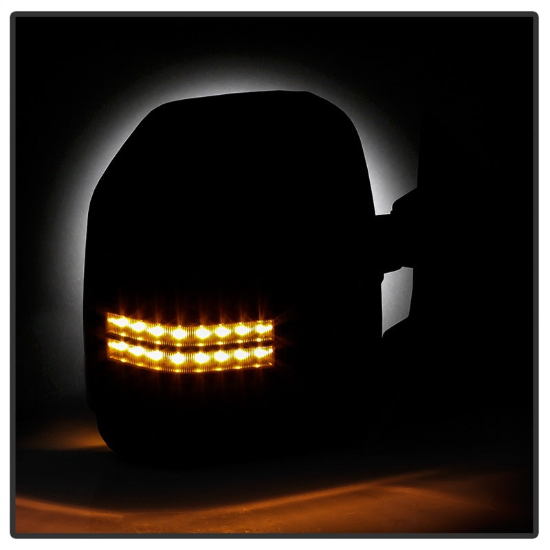 SPYDER xTune 99-07 Ford SuperDuty Heated LED Telescoping Pwr Mirrors-Smk (Pair) (MIR-FDSD99S-G4-PW-RSM-SET) 9943157