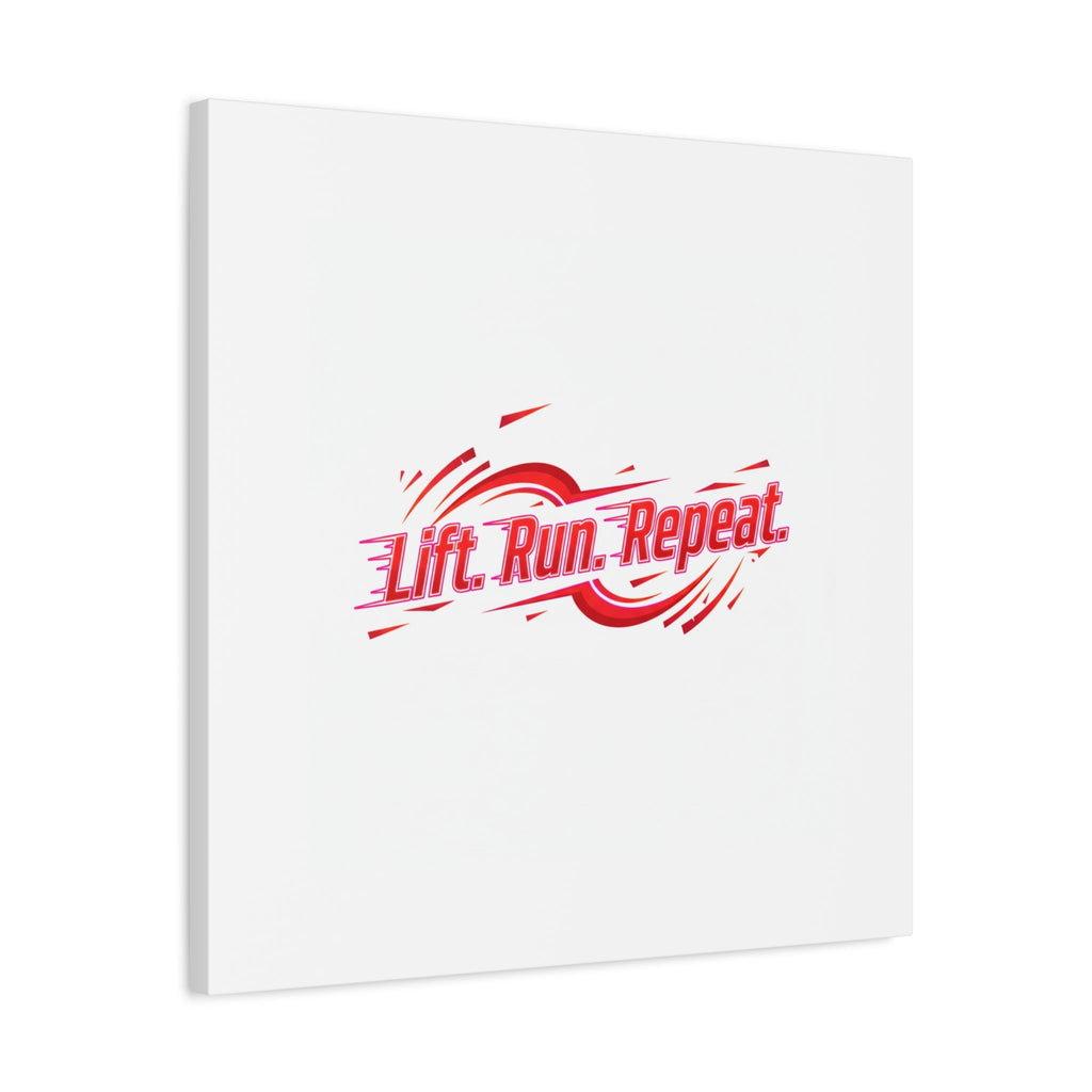 Lift Run Repeat Canvas | Fitness Wall Art, Gym Motivation