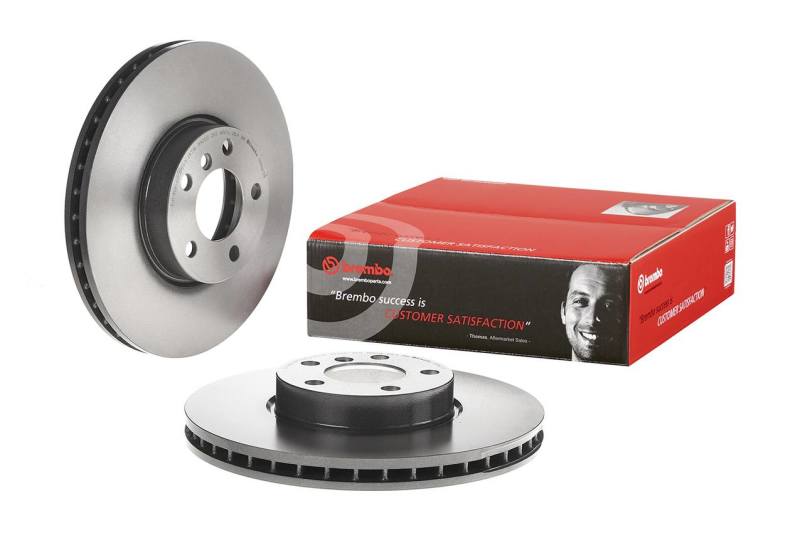 Brembo 332x32mm T1 LH Zinc Plated Gold PISTA Replacement Disc 906526