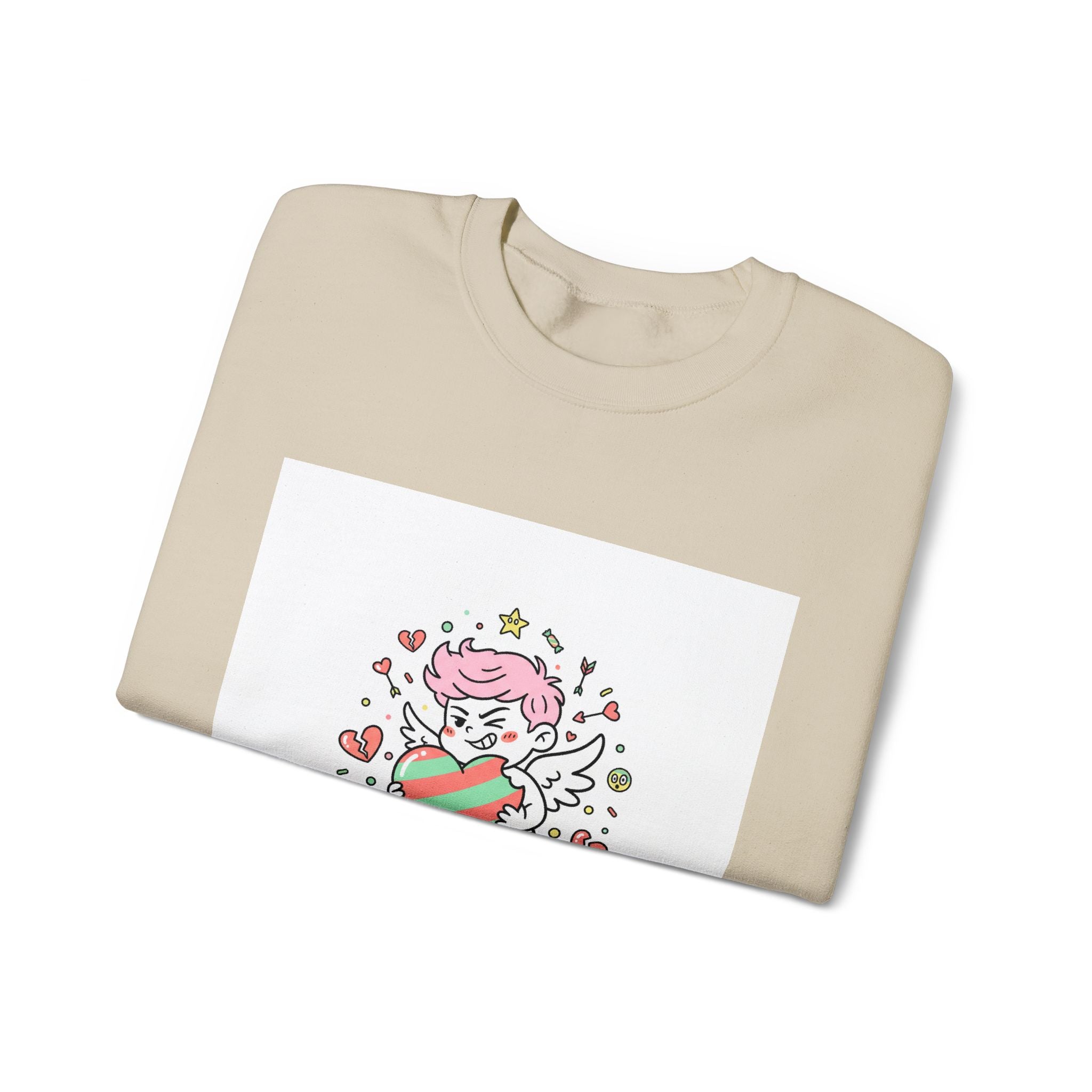 6 7 Weird Cupid Crewneck | Viral Valentine's Sweatshirt | Funny Quirky Love