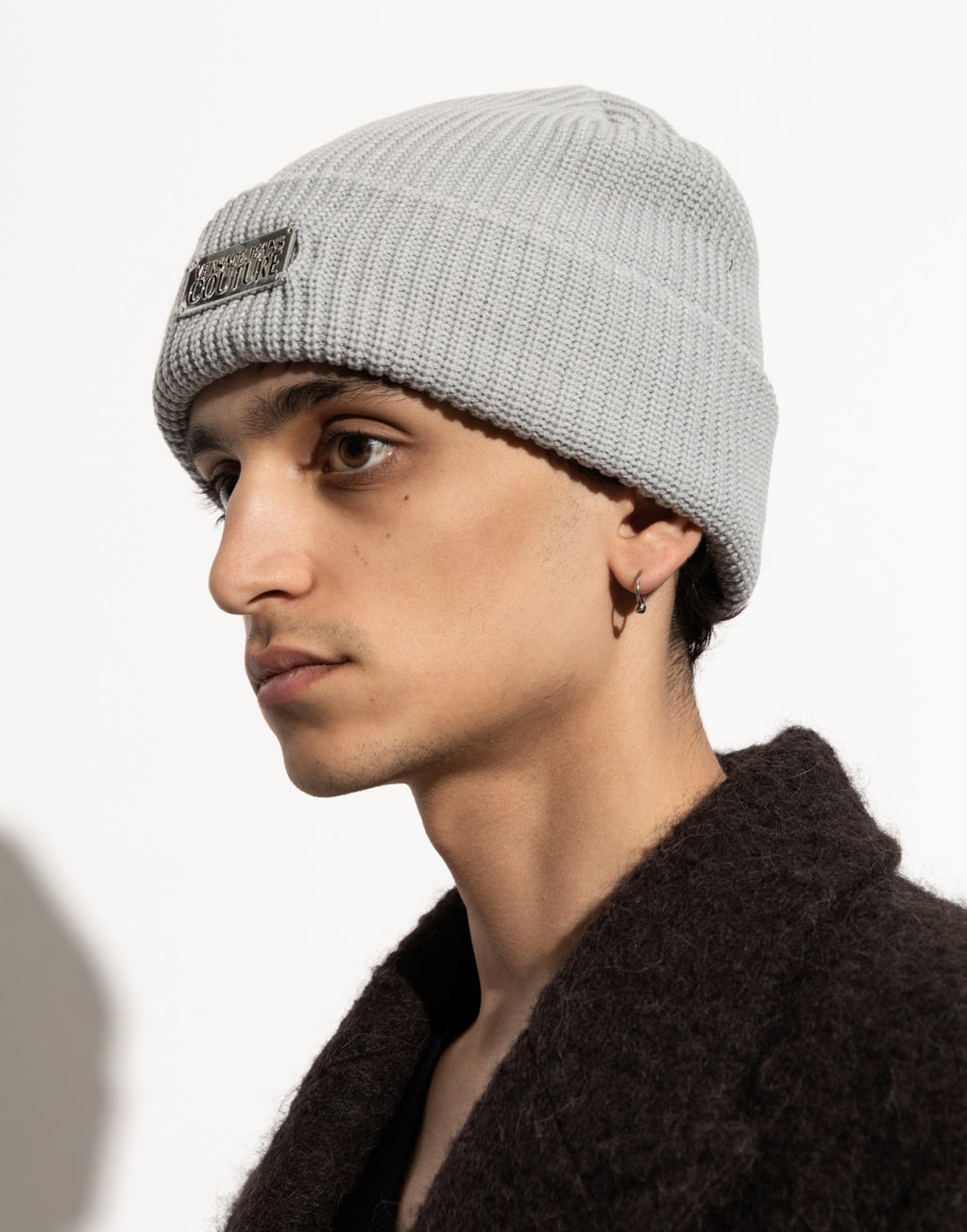 VERSACE Logo Plaque Beanie