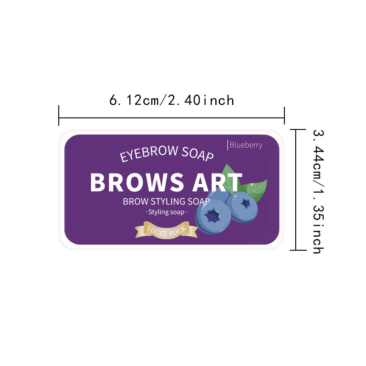 Iron Box Portable Three-dimensional Light Eyebrow Hair Styling Cream