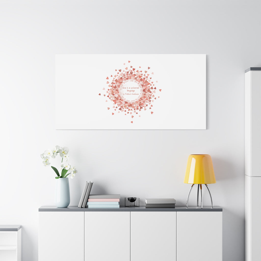 Tiny Heart Confetti Canvas | Matte Stretched Wall Art
