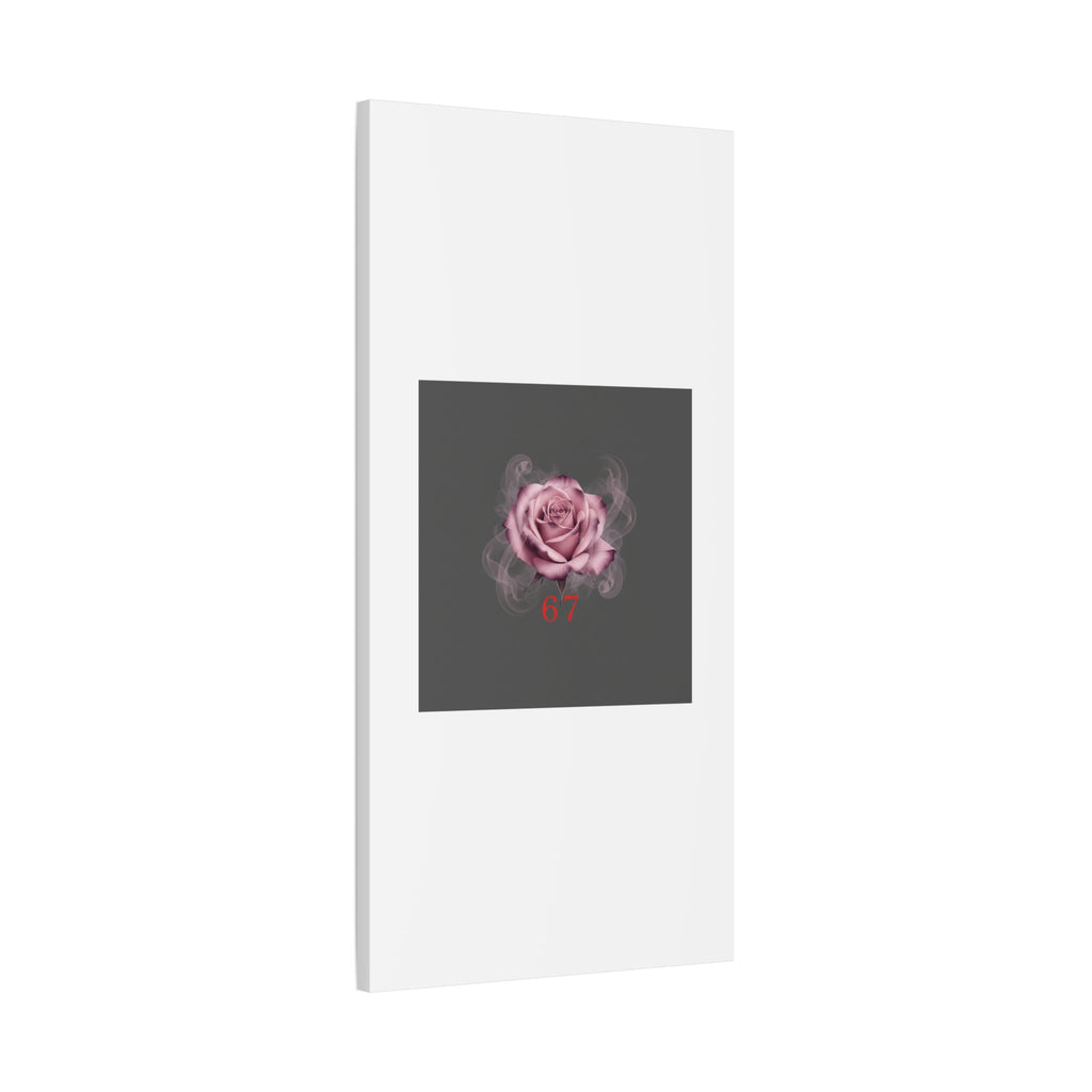6 7 Valentine's Canvas | Viral Gothic Rose Wall Art | 6 7 Meaning Dark Romance