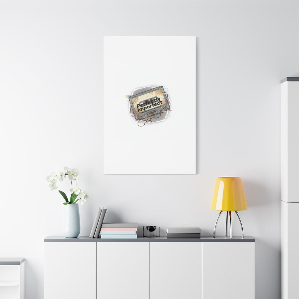 Perfectly Imperfect Cassette, Canvas Print | Analog Error, glitch art static