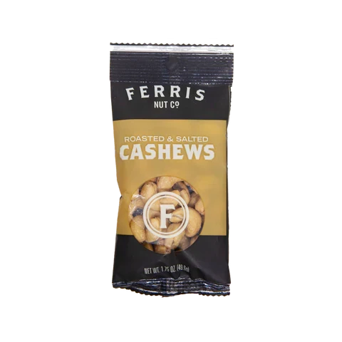 Ferris Nut Co. - Roasted Salted Cashews, 1.75 oz (Pack of 24) - Michigan USA Nuts