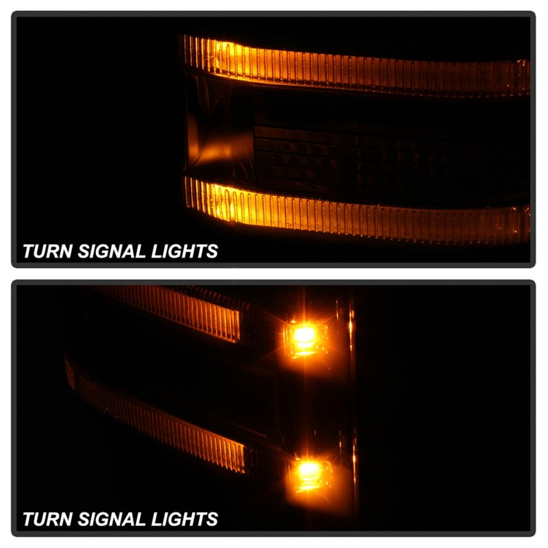 SPYDER xTune 99-07 Ford Super Duty Heated LED Signal Power Mirrors - Smk (Pair) (MIR-FDSD99S-G4-PW-SM-SET) 9943102