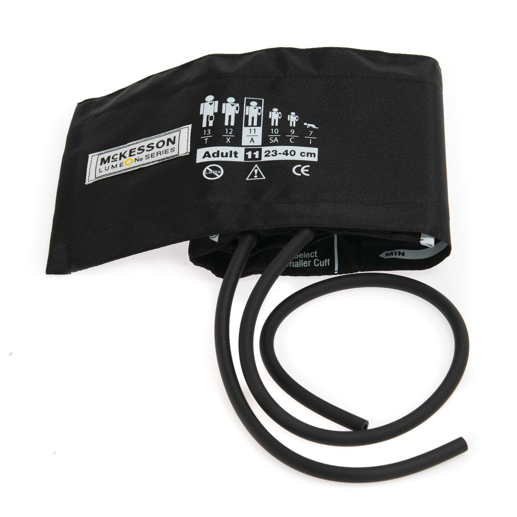 McKesson Lumeon™ Blood Pressure Cuff, 2-Tube Bladder 01-845-11ABK-2GM
