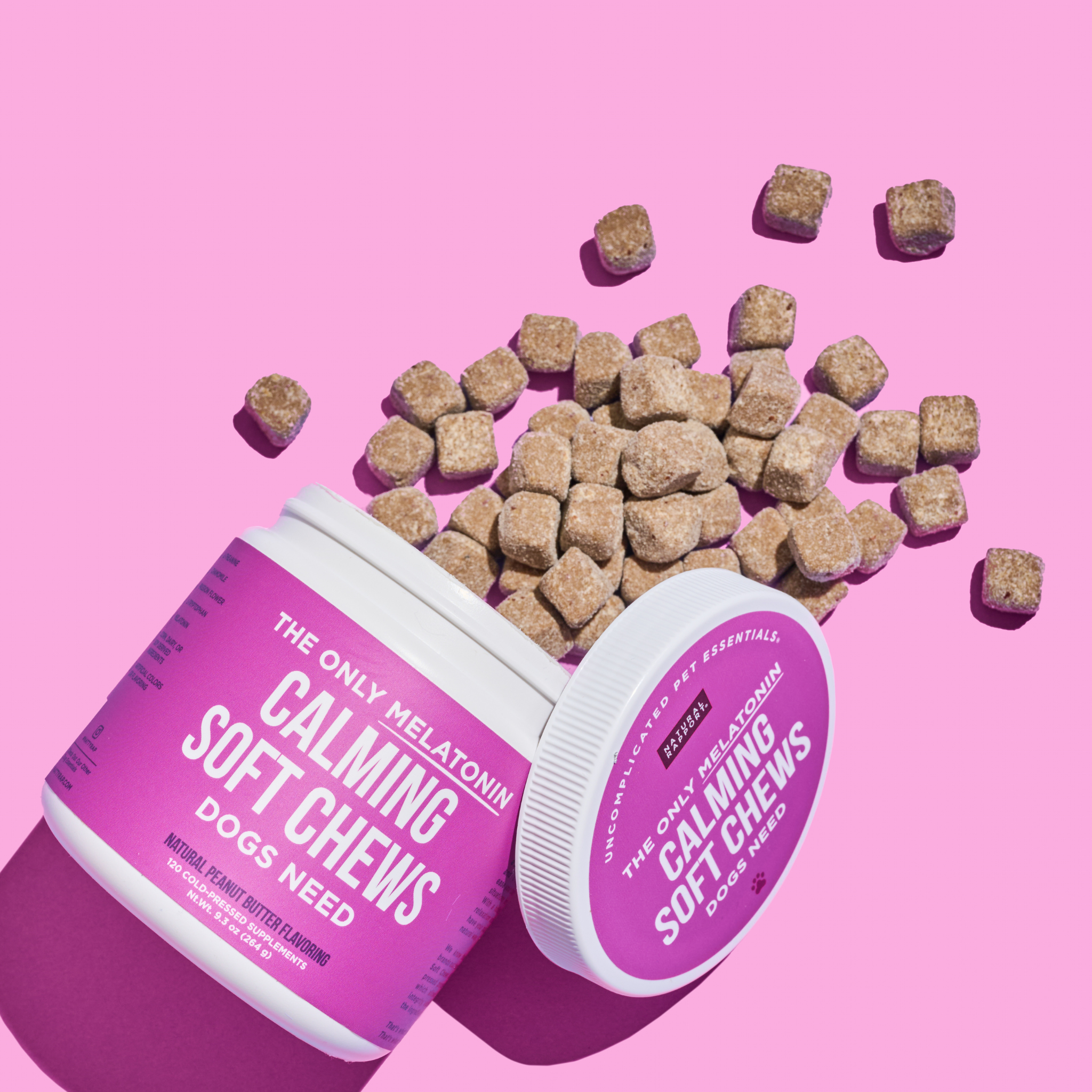 🌙🐾 Melatonin Calming Soft Chews for Dogs – Natural Stress & Relaxation Support