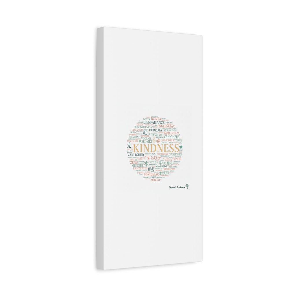 Kindness Word Cloud Canvas | Fresh Start Minimalist Wall Art