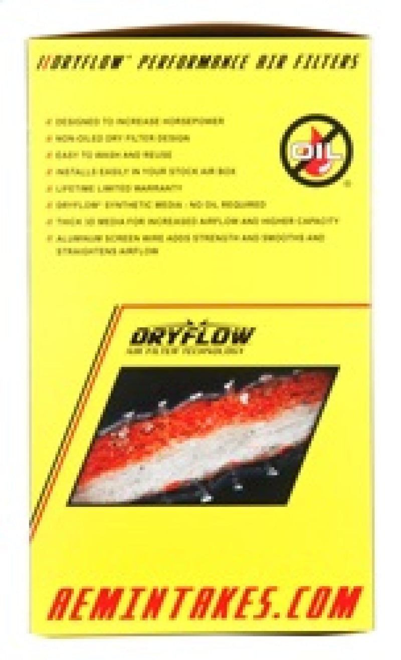 AEM Induction AEM DryFlow Air Filter AIR FILTER KIT 2.5in X 9in DRYFLOW 21-2019DK