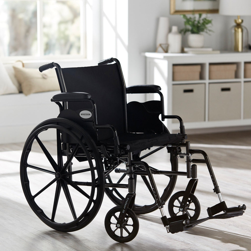 McKesson Lightweight Wheelchair, 20-Inch Seat Width 146-K320DDA-SF