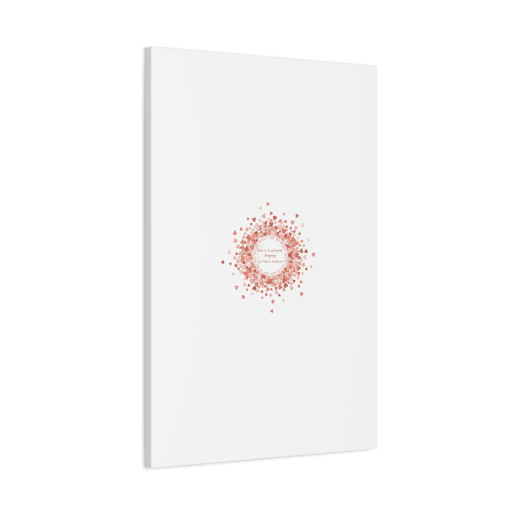 Tiny Heart Confetti Canvas | Matte Stretched Wall Art