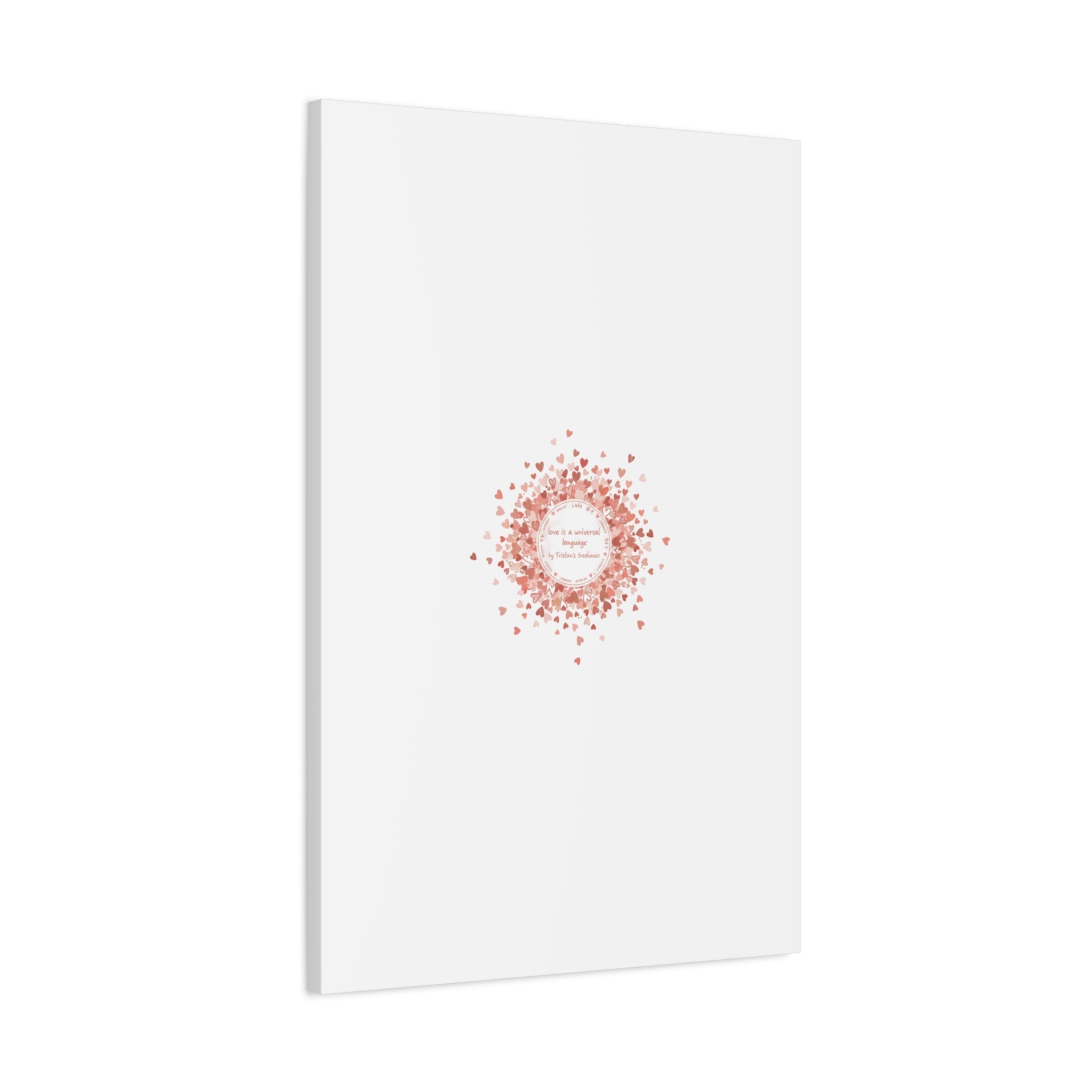 Tiny Heart Confetti Canvas | Matte Stretched Wall Art