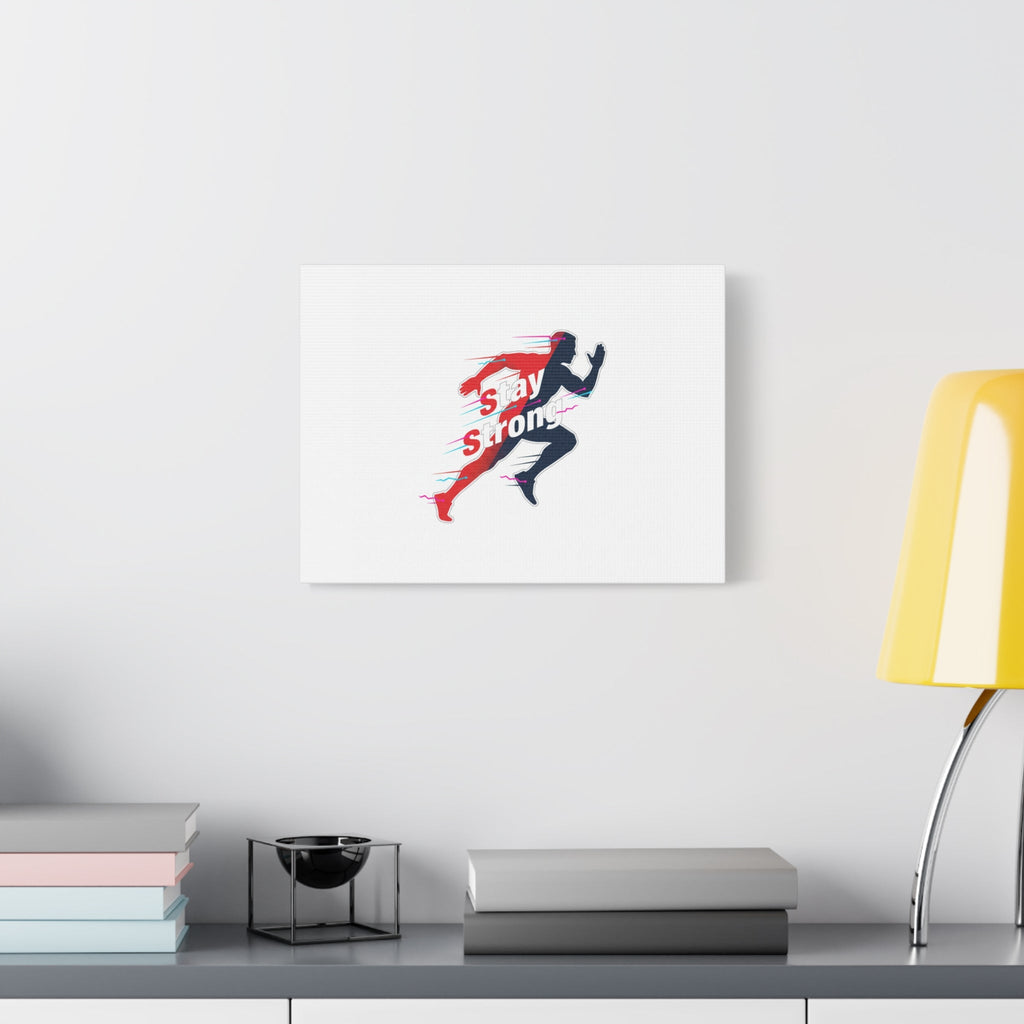 Stay Strong Runner Canvas | Fitness Motivation, Gym Wall Art