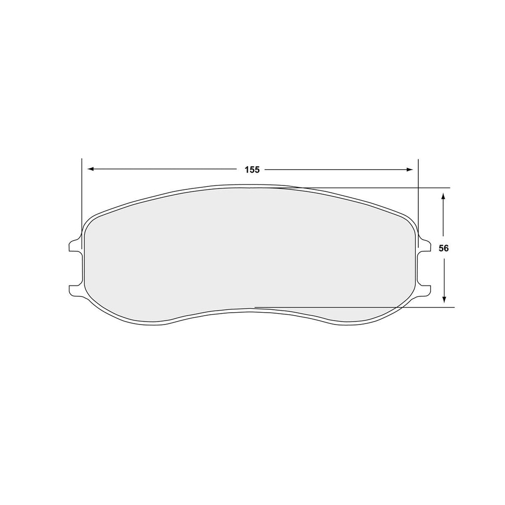 PFC Porsche 991 Cup / Cayman GT4 Clubsport Front Brake Pads - 331 Compound - 7968.331.28.44