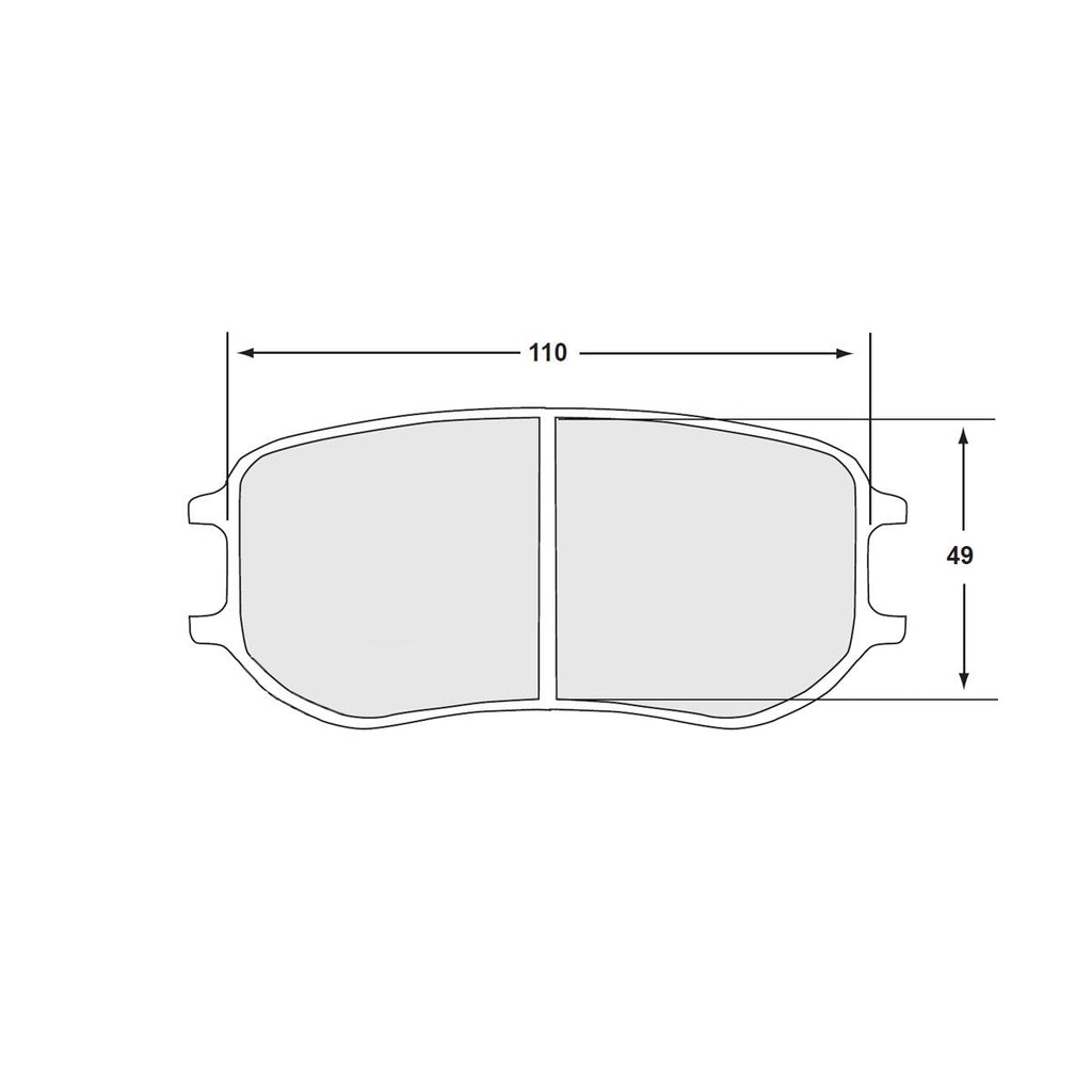 PFC Porsche 991 Cup / Cayman GT4 Clubsport Rear Brake Pads - 11 Compound  - 7969.11.26.44
