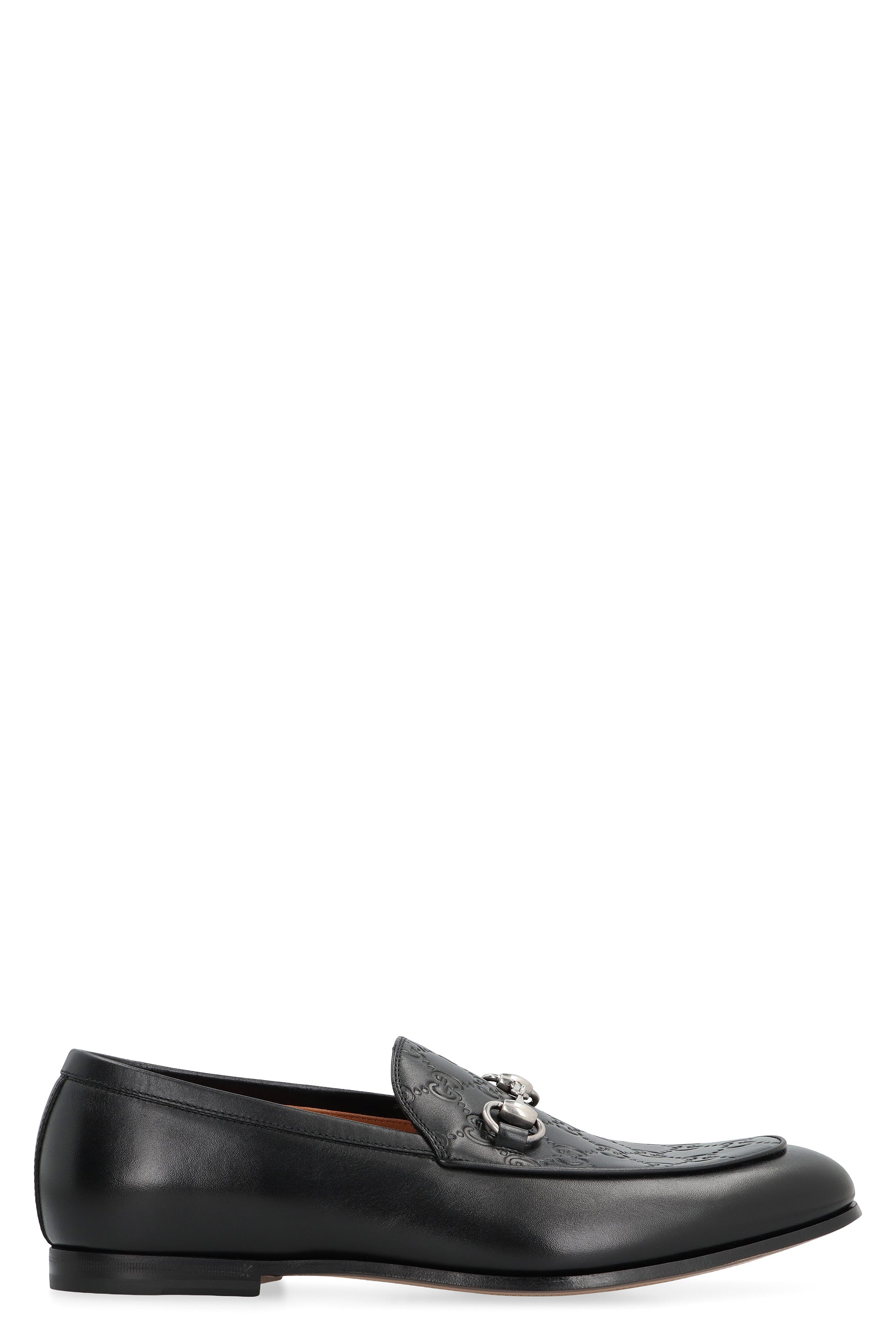 GUCCI Men's Classic Leather Loafers with Metal Bit