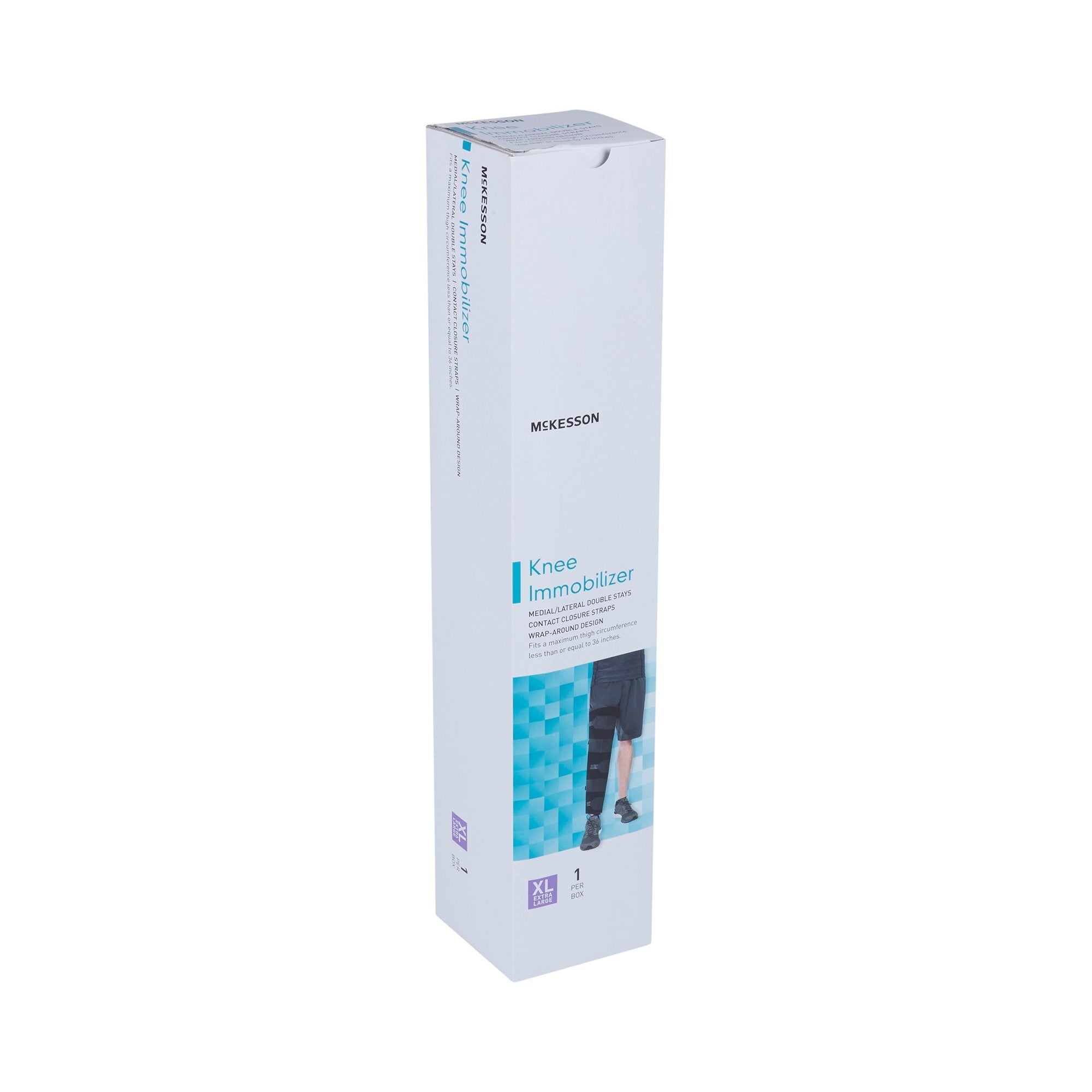 McKesson Knee Immobilizer, 18-Inch Length, Extra Large 155-79-96018