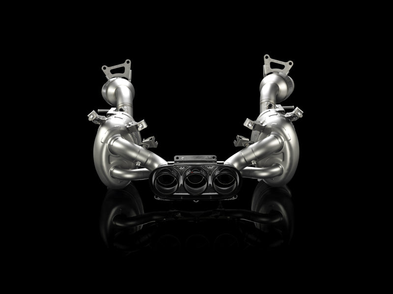 Akrapovic 10-15 Ferrari 458 Italia/458 Spyder Slip-On Line (Titanium) w/ Carbon Tips MTP-FE458H