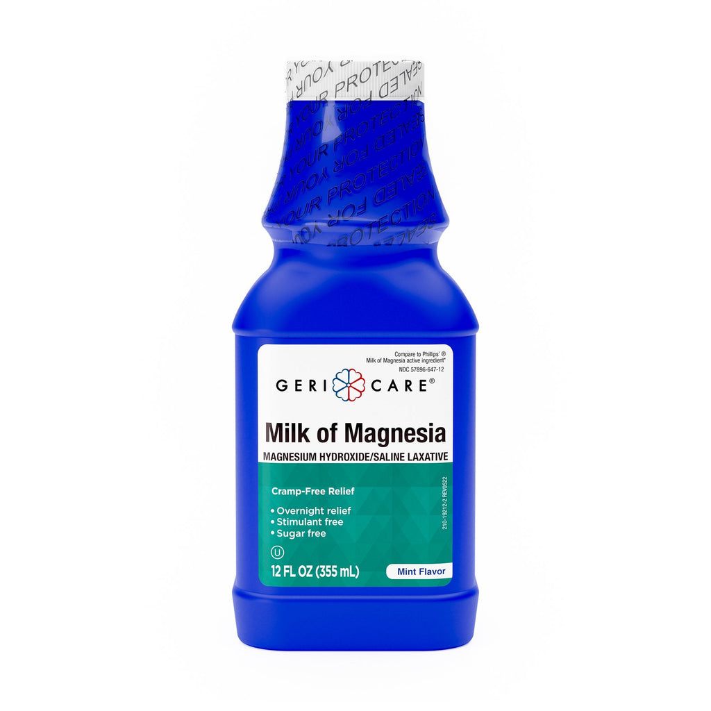 Geri-Care® Magnesium Hydroxide Laxative, 12-ounce Bottle QMOM-MNT-12-GCP