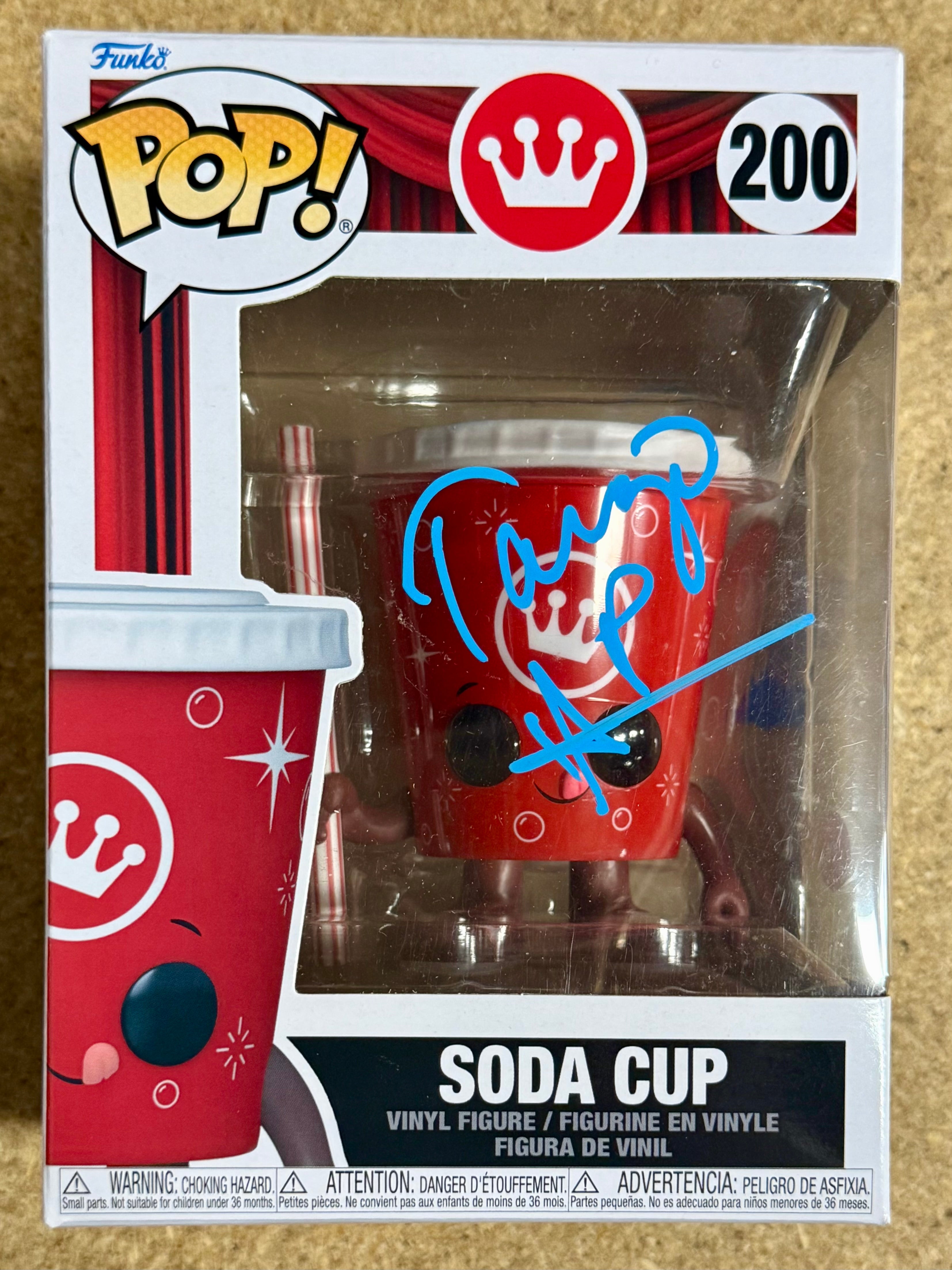 Taraji P. Henson Signed Movie Theater Soda Cup Funko Pop! #200 With JSA COA