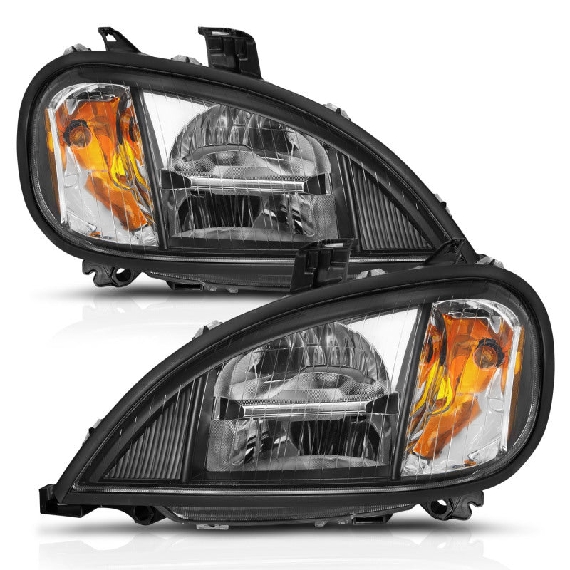 ANZO 1996-2013 Freightliner Columbia LED Crystal Headlights Black Housing w/ Clear Lens (Pair) 131028