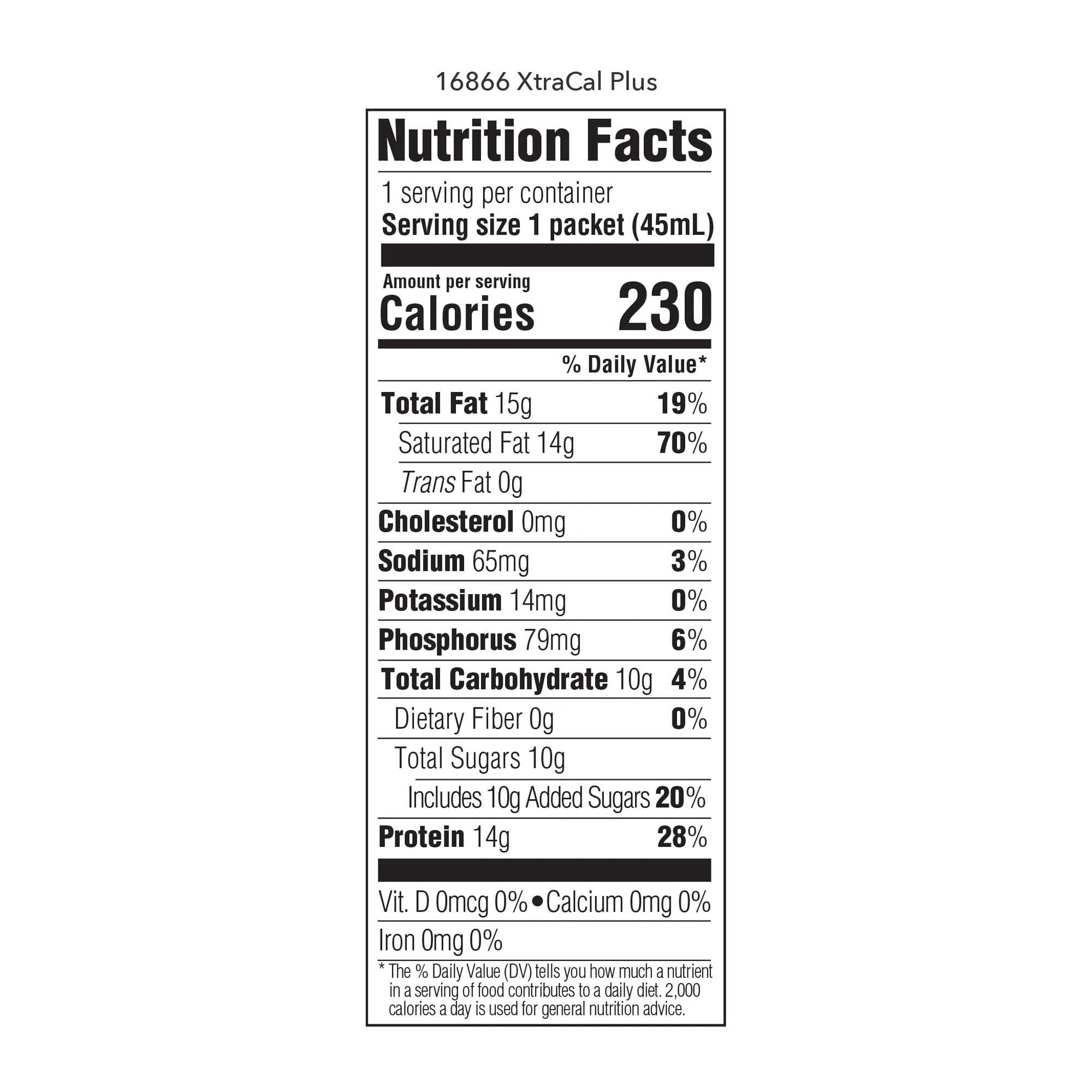 XtraCal™ Plus Concentrate High Protein Formula with MCT Oil 16866