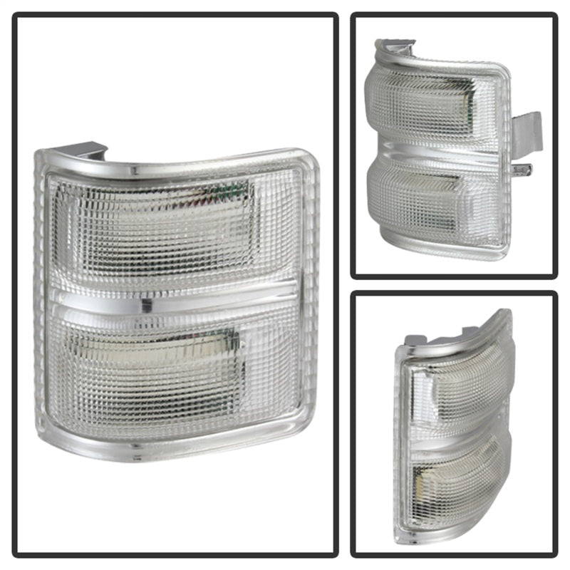 SPYDER xTune Ford Superduty 08-14 F250-F550 Amber LED Mirror Signal Lens - Clear ACC-LED-FDSD08-MR-C 9924736