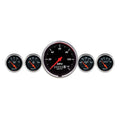 AutoMeter Gauge Kit 5 Pc. 3-3/8in. & 2-1/16in. Elec. Speedometer Designer Black 1440