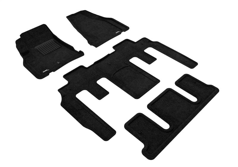 3D MAXpider 09-17 Chevrolet Traverse w Bucket 2nd Row Elegant 1st 2nd 3rd Row - Set (Black) L1CH06104709
