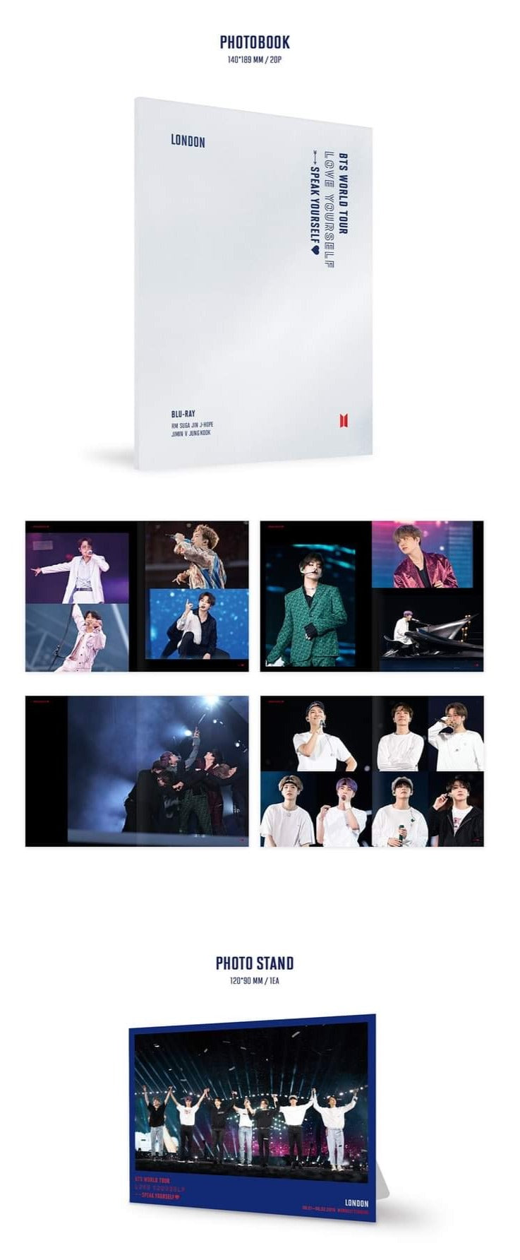 Official BTS World Tour "Love Yourself:  Speak Yourself" London DVD Set