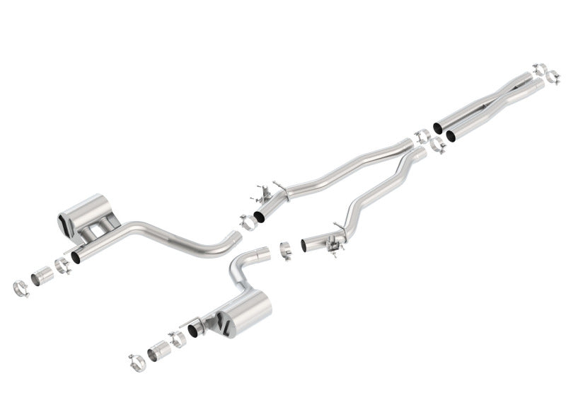 Borla 15-16 Dodge Charger Hellcat 6.2L V8 ATAK Catback Exhaust w/ Valves No Tips Factory Valance 140669