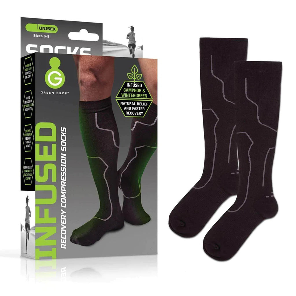 Green Drop™ Compression Socks – Medical-Grade Infused Support, L/XL SOX-1455