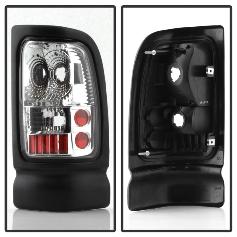 SPYDER Xtune Dodge Ram 1500/2500/3500 94-01 Euro Style Tail Lights Chrome ALT-ON-DRAM94-C 5012760