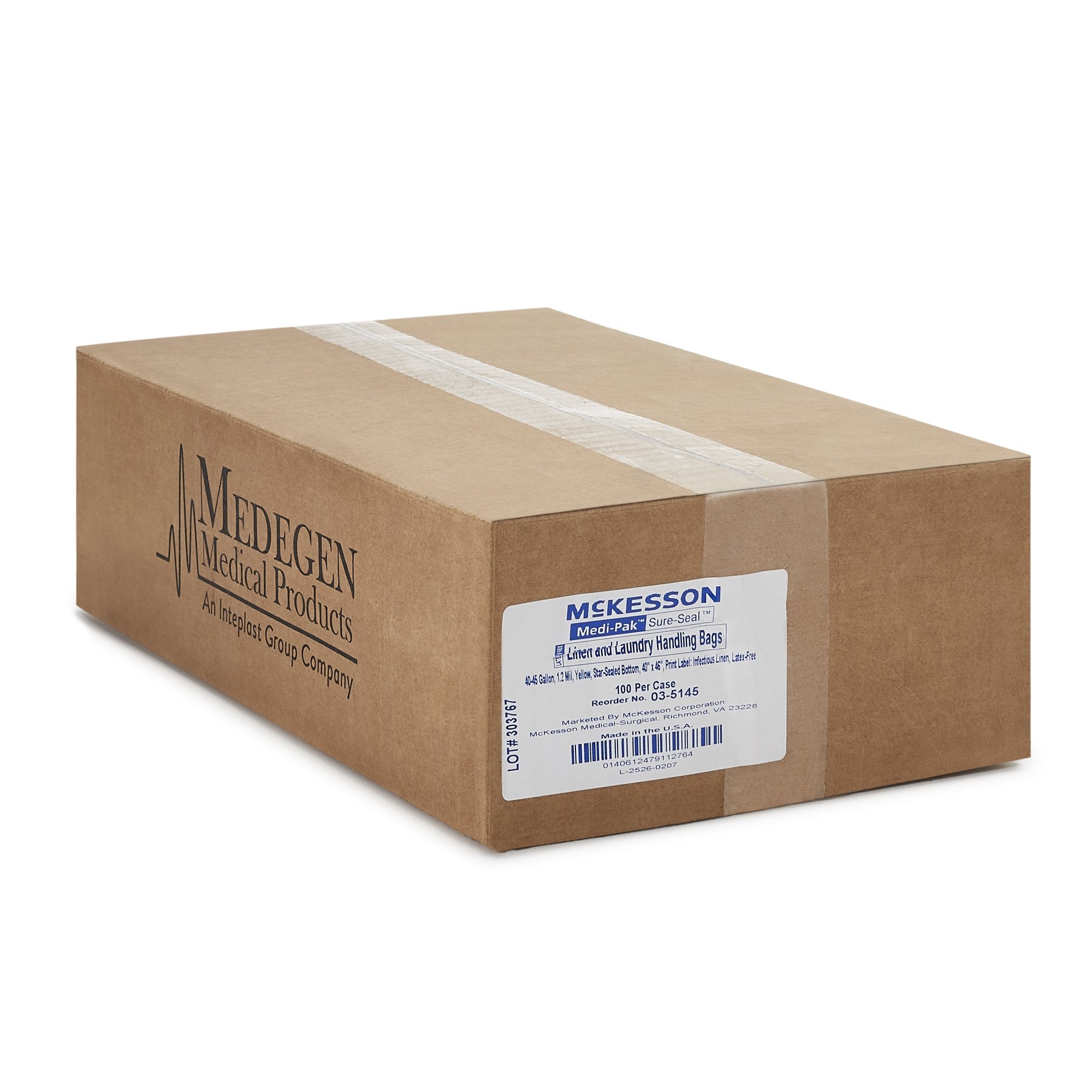 SURE-SEAL™ Chemotherapy Linen Bag, 40-45 gal 03-5145