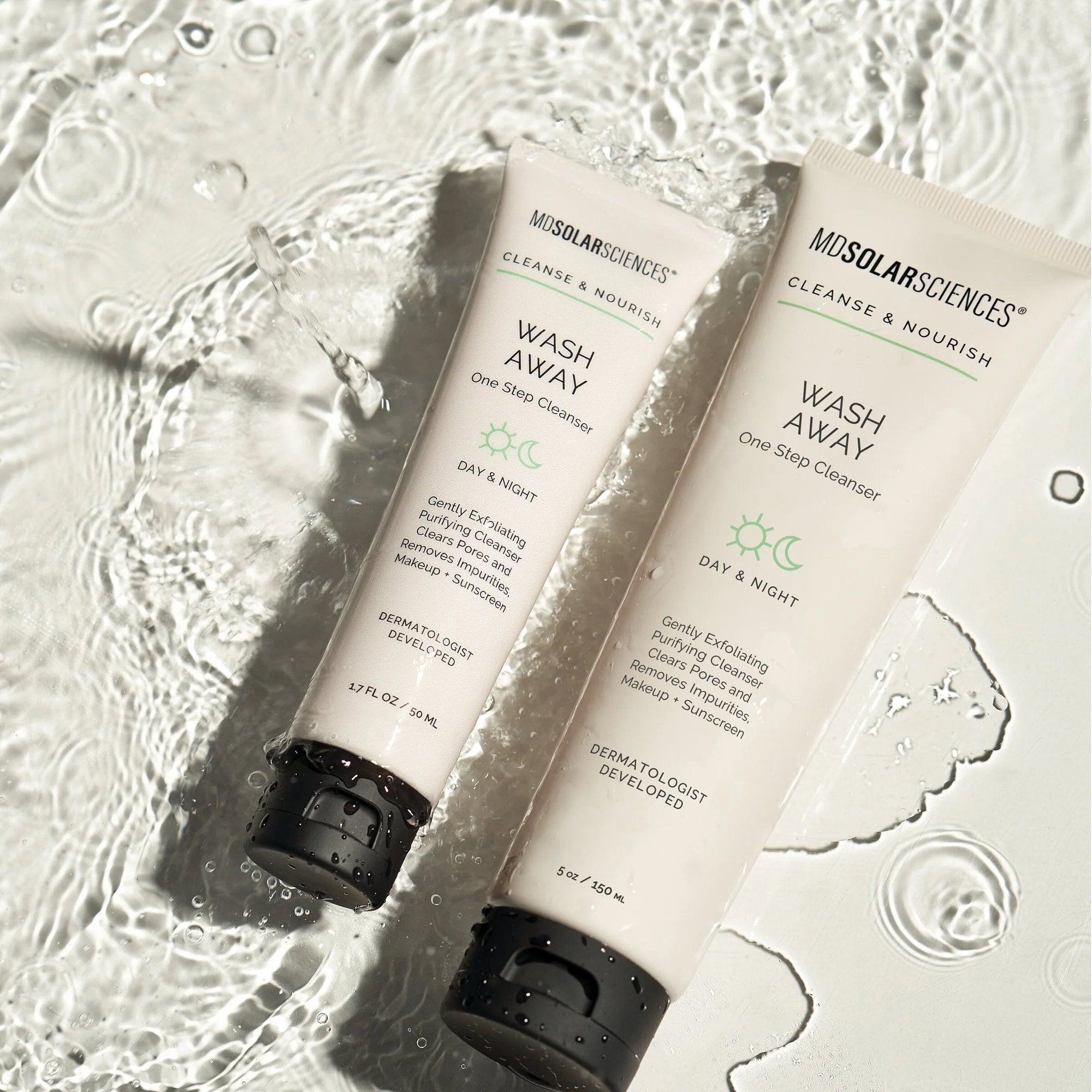 Facial Cleanser MDSolarsciences™ Wash Away Liquid 1.7 oz. Tube Unscented 189001