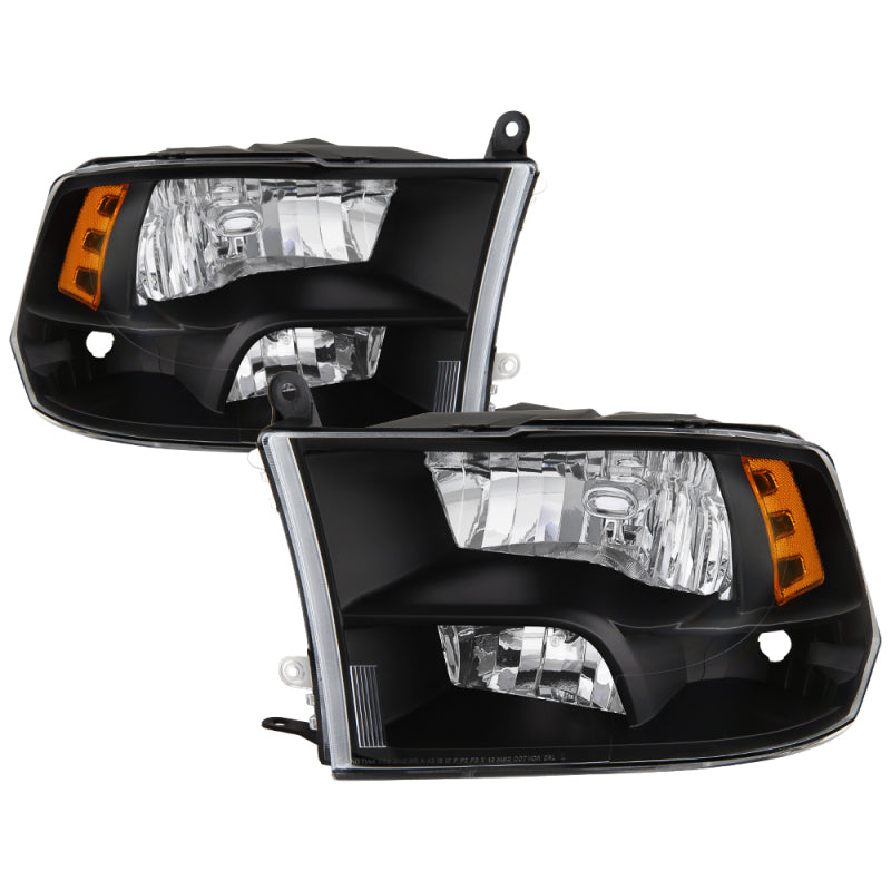 SPYDER xTune Dodge Ram 1500 09-17 (Non-LED) Halogen Only OEM Style Headlights - Black HD-JH-DR09-QU-BK 9040191