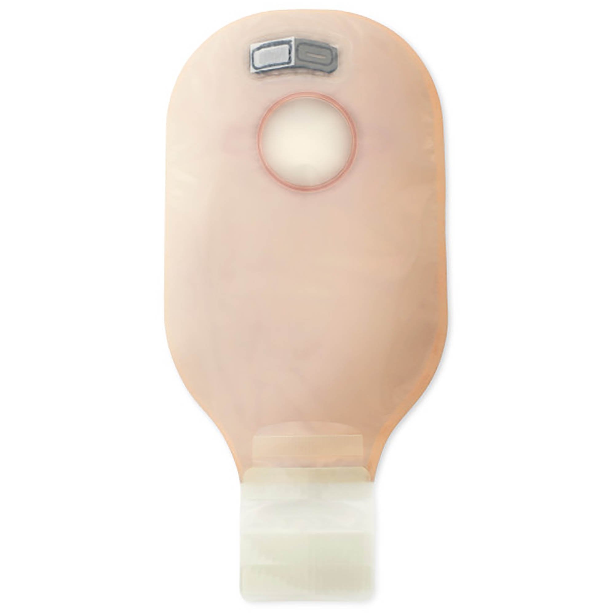 New Image™ 2-Piece Transparent Colostomy Pouch, Pre-cut to Fit 57 mm, Red Match 18193