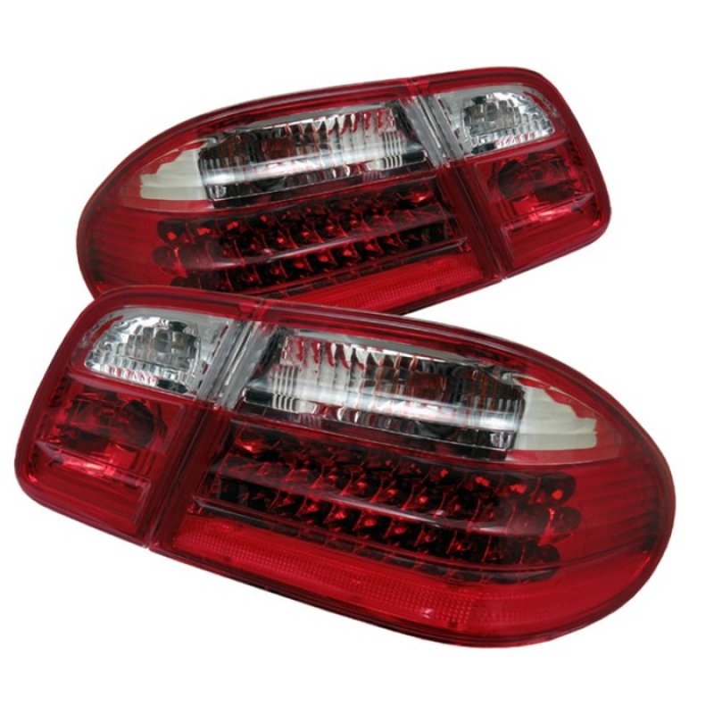 SPYDER Xtune Mercedes Benz W210 E-Class 96-02 LED Tail Lights Red Clear ALT-CL-MBW210-LED-RC 5020642
