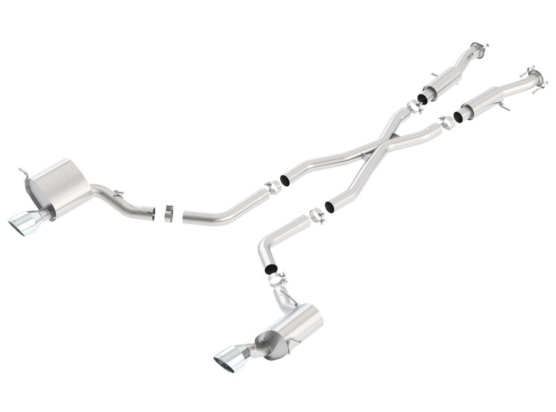 Borla 2015 Jeep Grand Cherokee SRT8 ATAK Dual Round Rolled Exit Catback Exhaust 140633